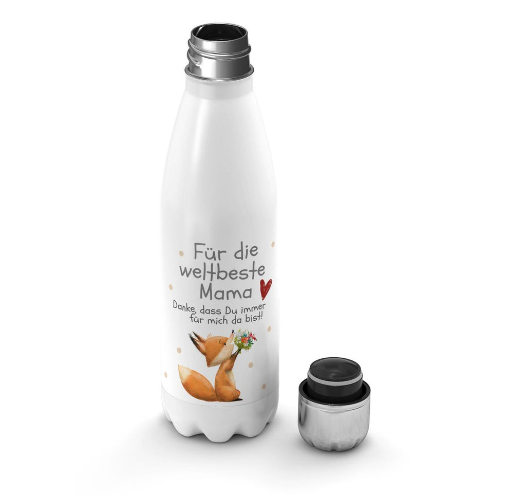 Thermo Trinkflasche Danke dass Du immer für mich da bist weltbeste Mama - von Mikalino