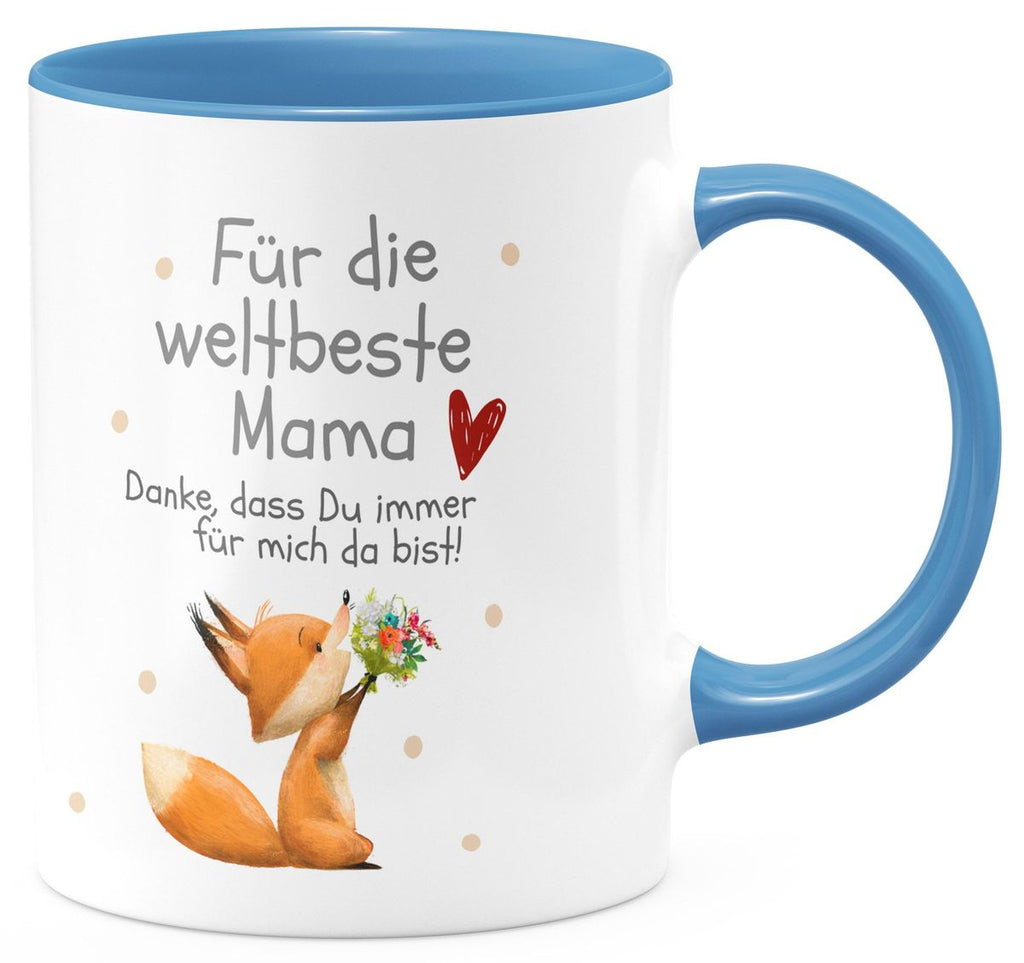 Keramik Tasse Danke dass Du immer für mich da bist weltbeste Mama - von Mikalino