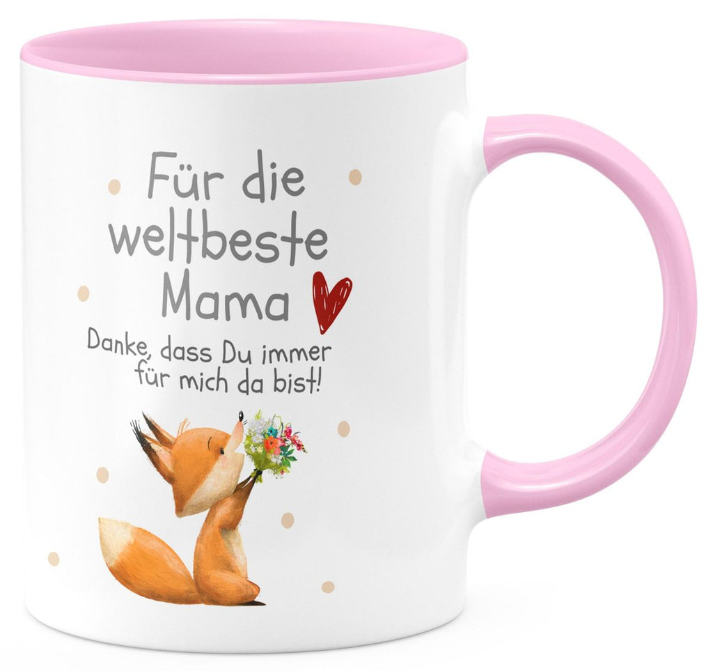 Keramik Tasse Danke dass Du immer für mich da bist weltbeste Mama - von Mikalino