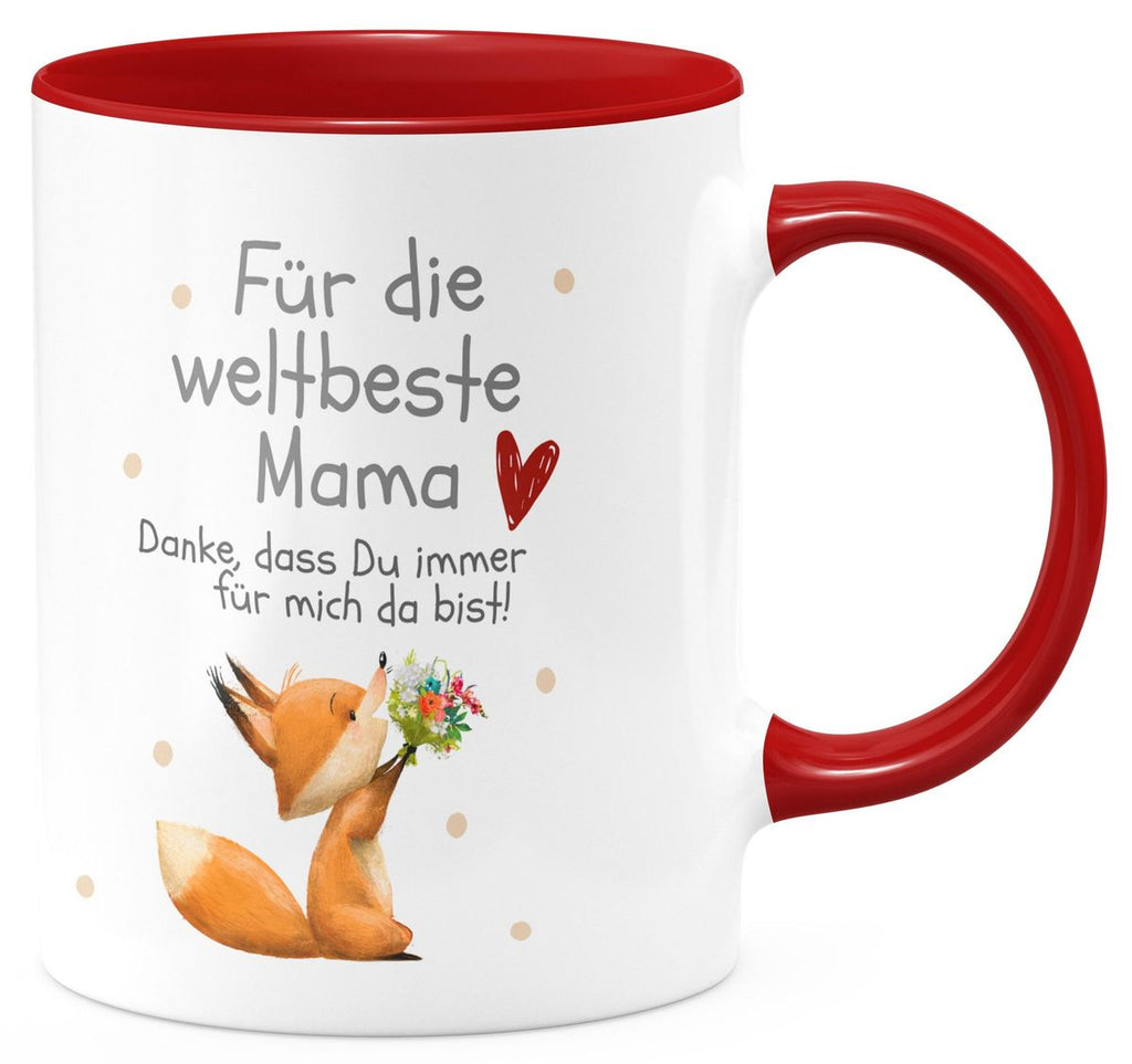 Keramik Tasse Danke dass Du immer für mich da bist weltbeste Mama - von Mikalino