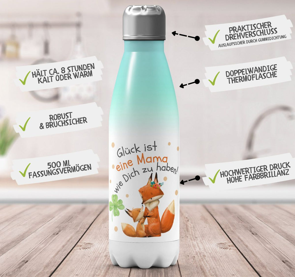 Thermo Trinkflasche Glück ist eine Mama wie Dich zu haben! - von Mikalino