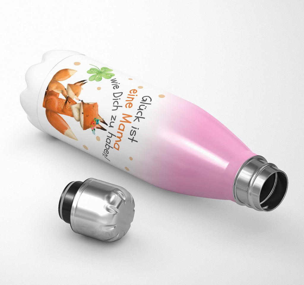 Thermo Trinkflasche Glück ist eine Mama wie Dich zu haben! - von Mikalino