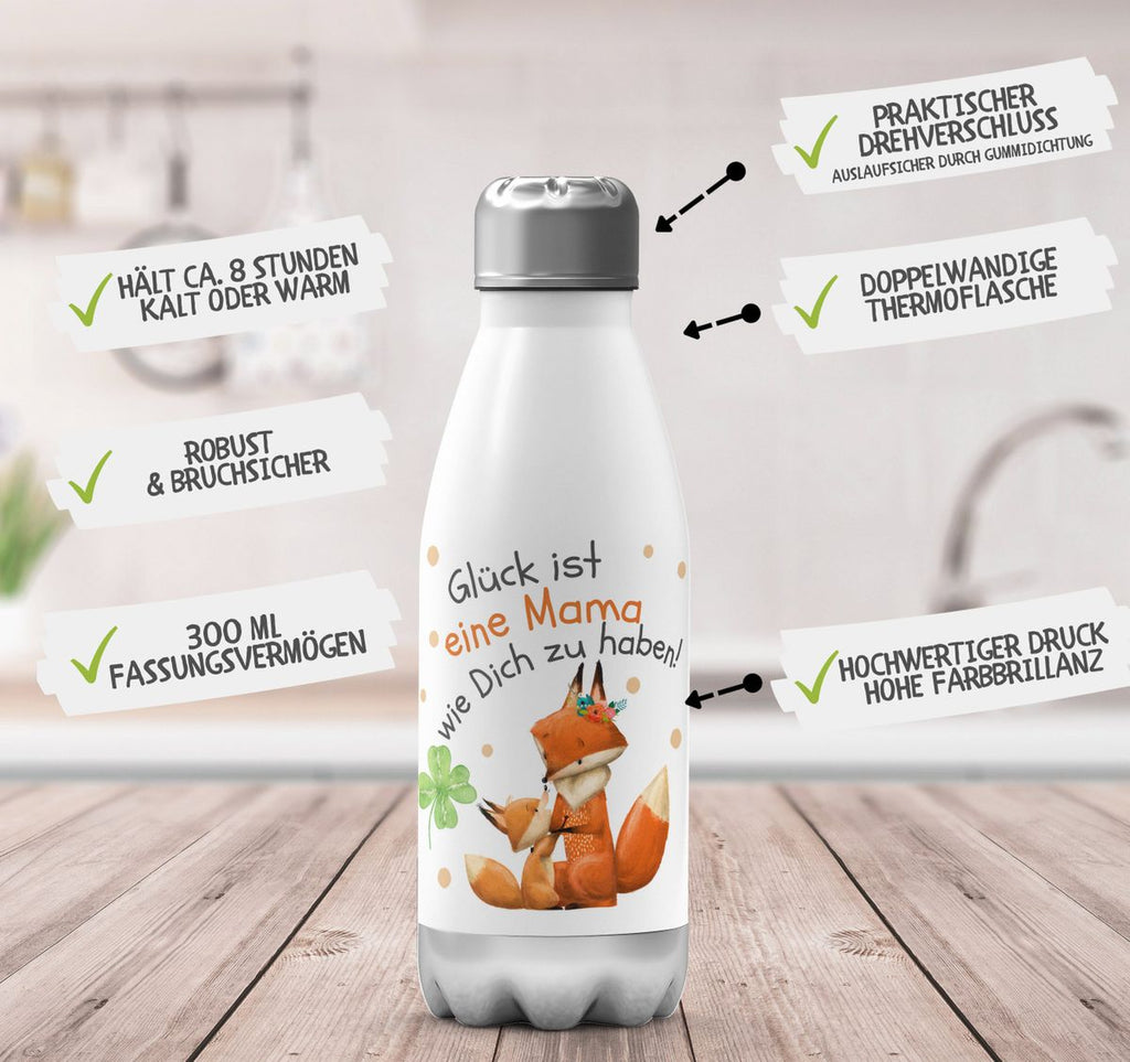 Thermo Trinkflasche Glück ist eine Mama wie Dich zu haben! - von Mikalino