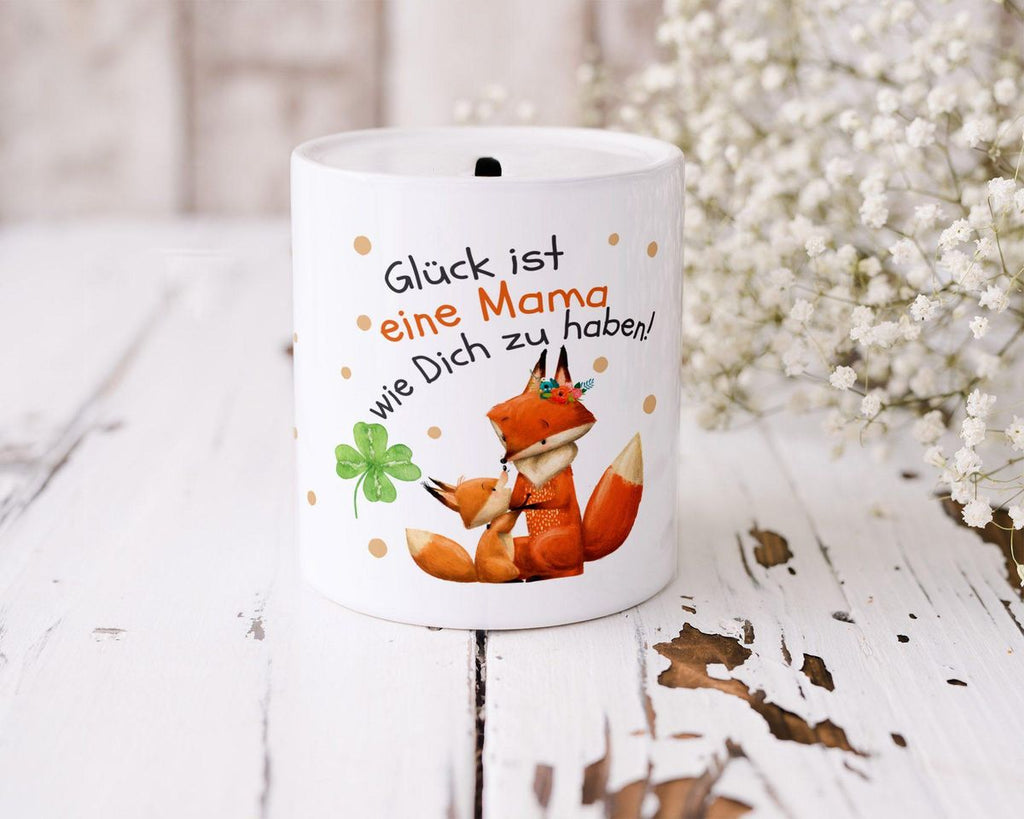 Kinder Spardose Glück ist eine Mama wie Dich zu haben! - von Mikalino