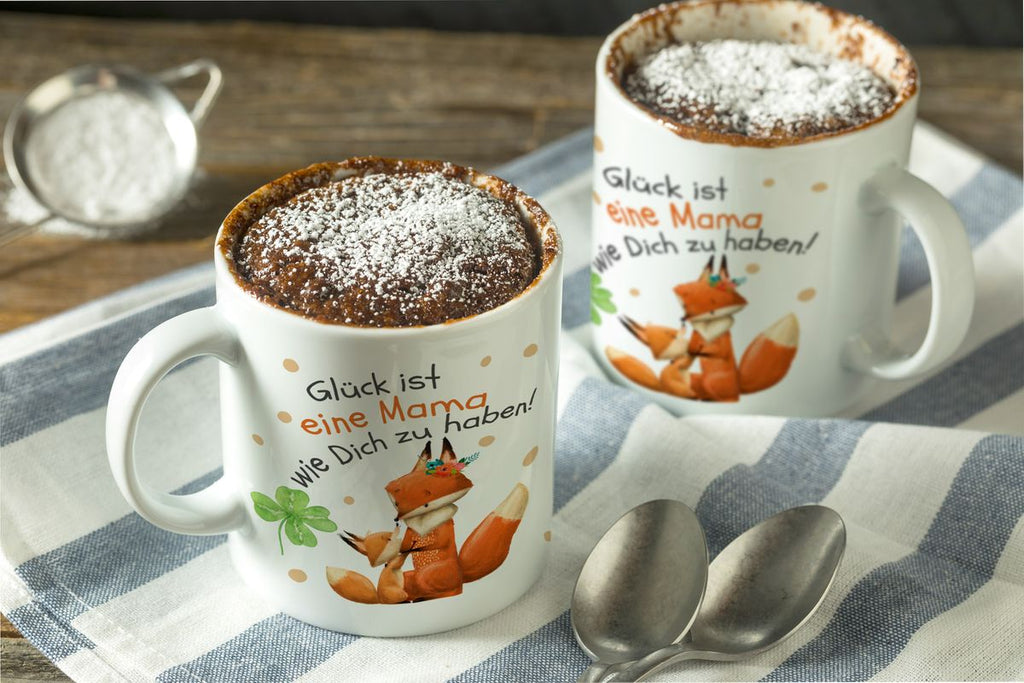 Keramik Tasse Glück ist eine Mama wie Dich zu haben! - von Mikalino