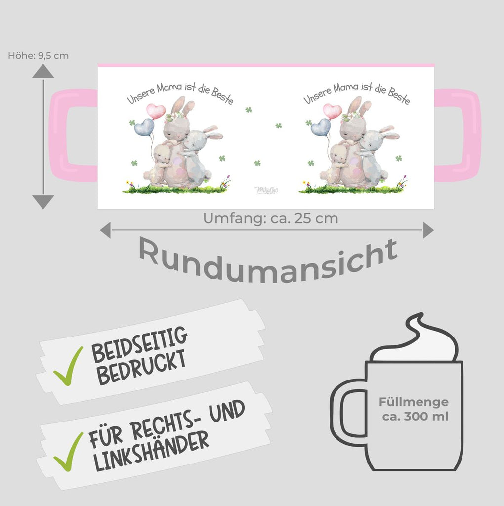 Keramik Tasse Unsere Mama ist die Beste - von Mikalino