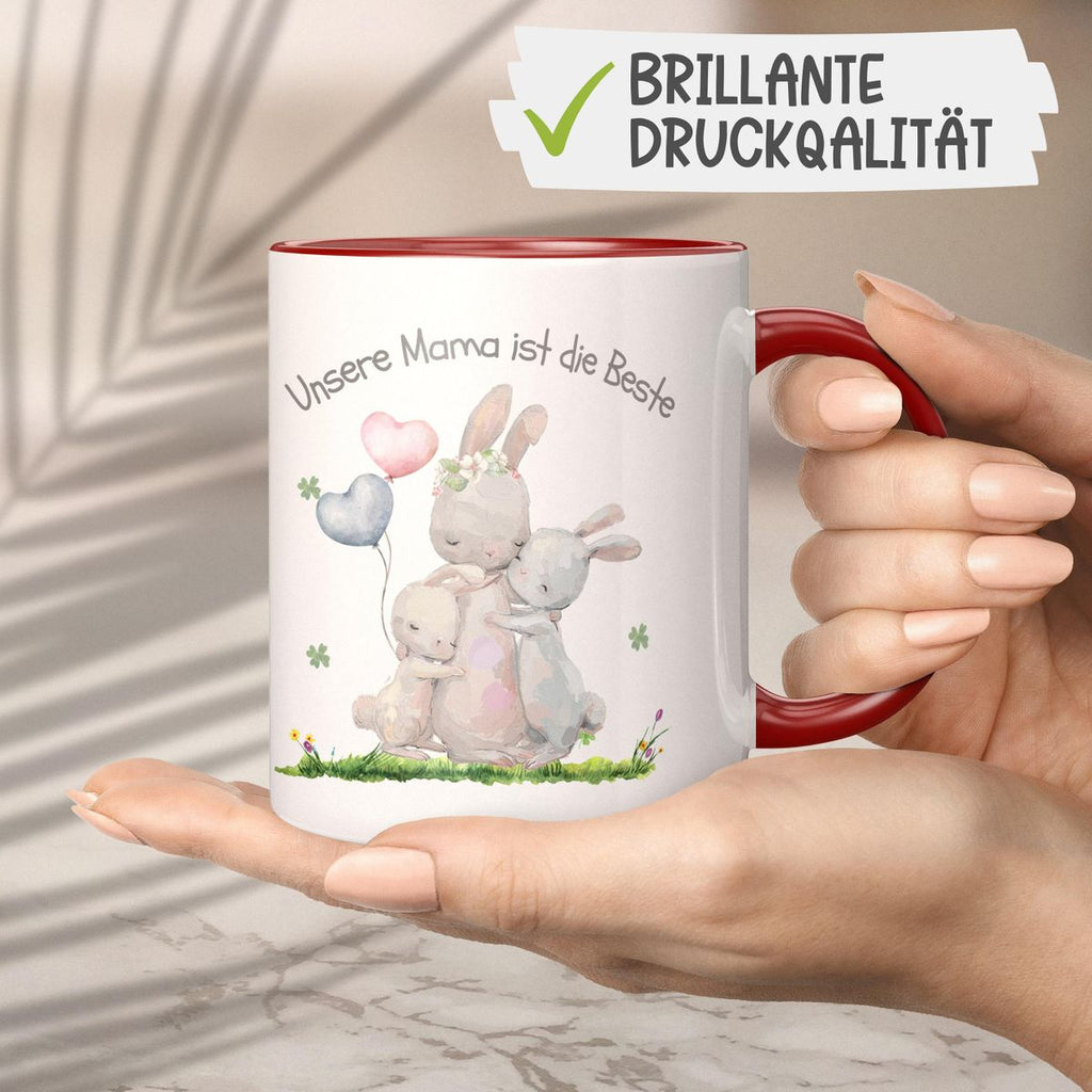 Keramik Tasse Unsere Mama ist die Beste - von Mikalino