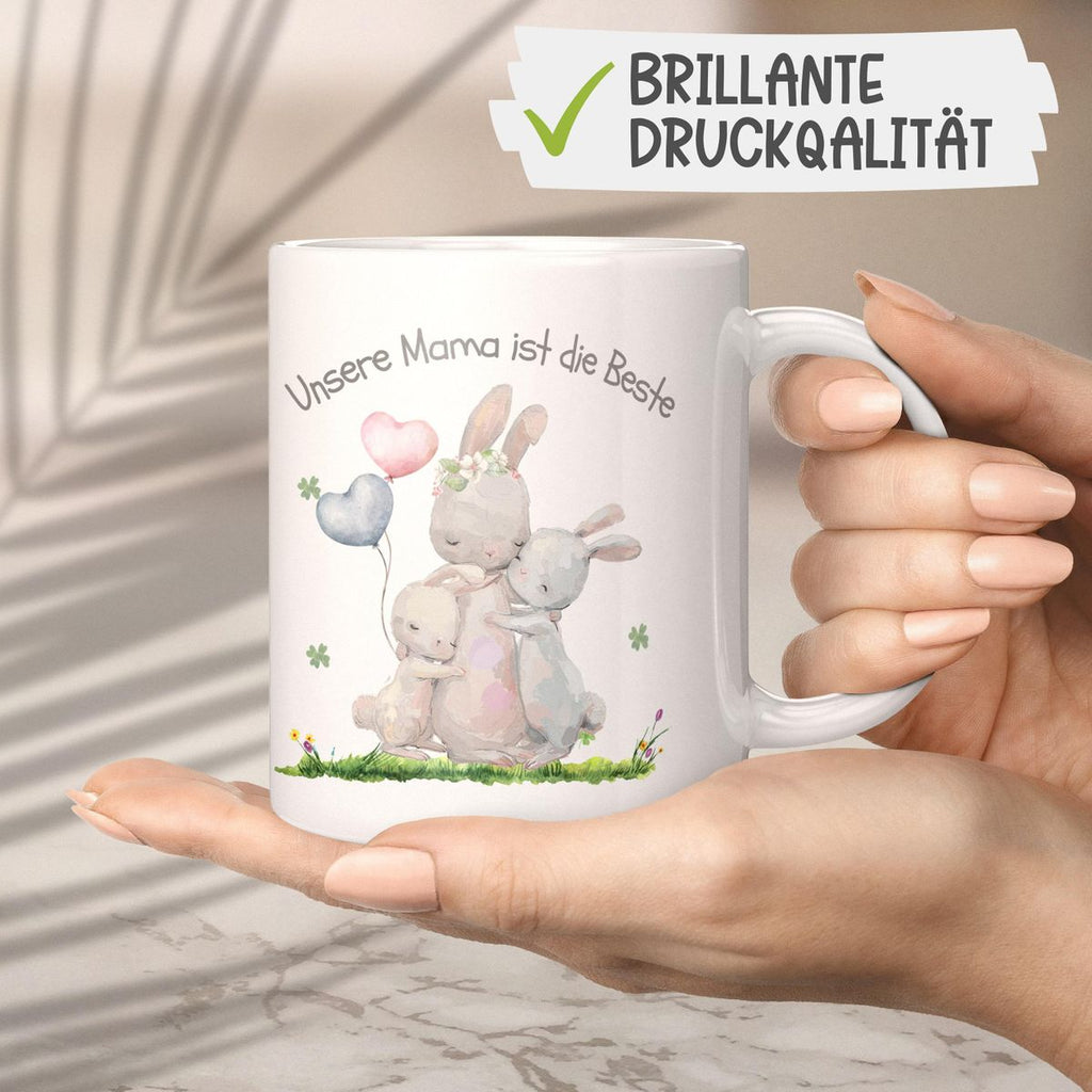 Keramik Tasse Unsere Mama ist die Beste - von Mikalino