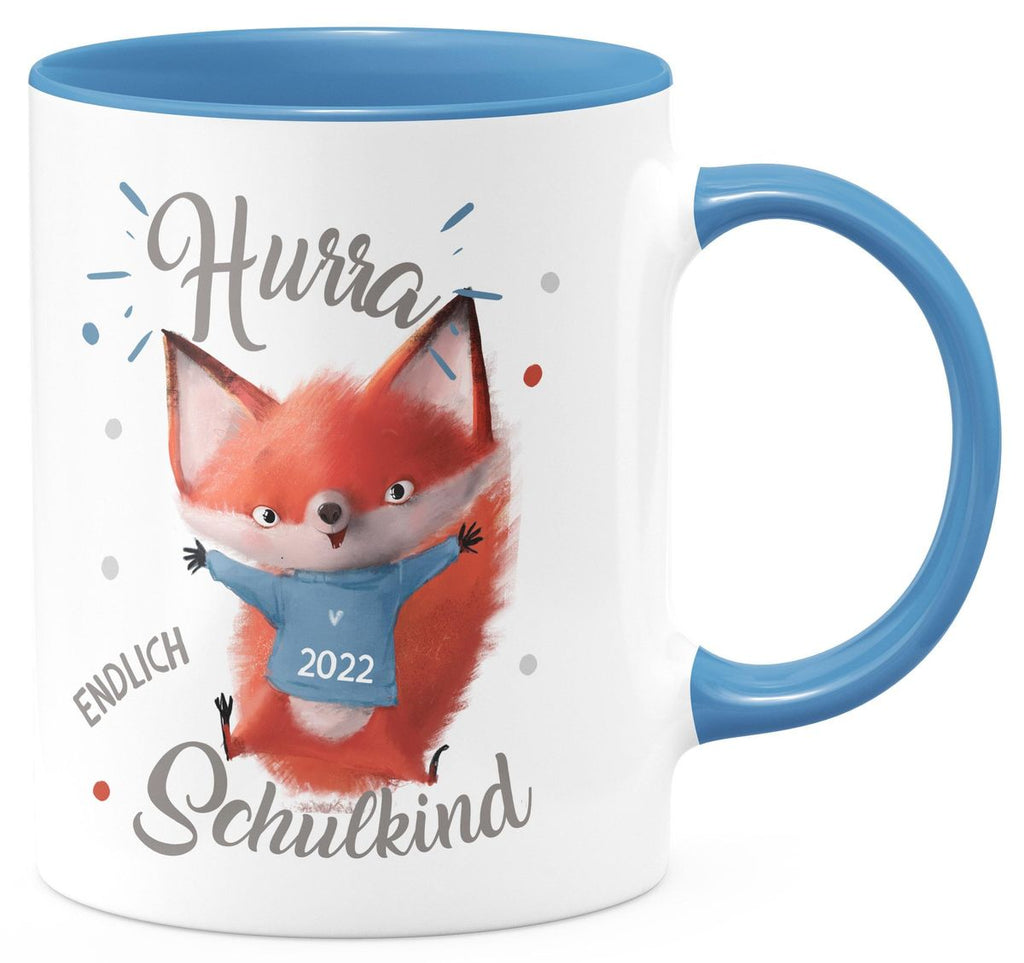 Keramik Tasse Fuchs Schulkind 2023 - von Mikalino