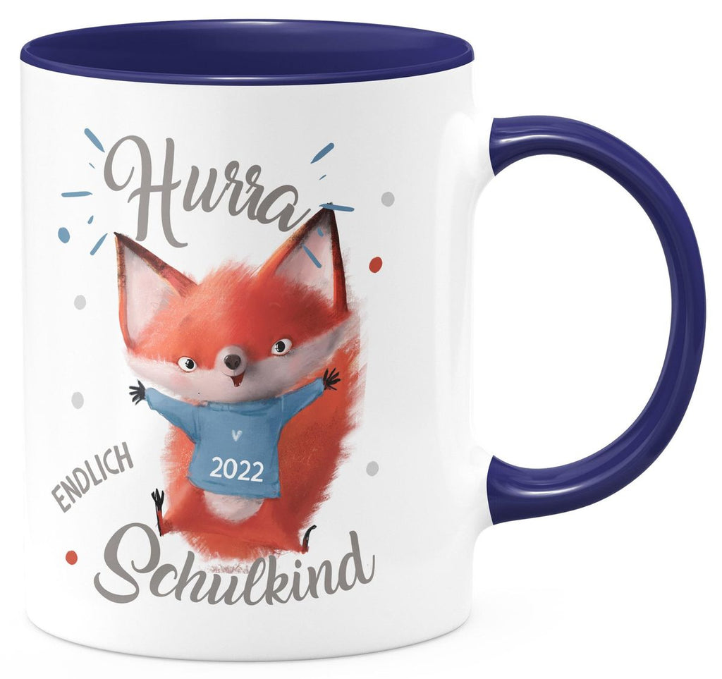 Keramik Tasse Fuchs Schulkind 2023 - von Mikalino