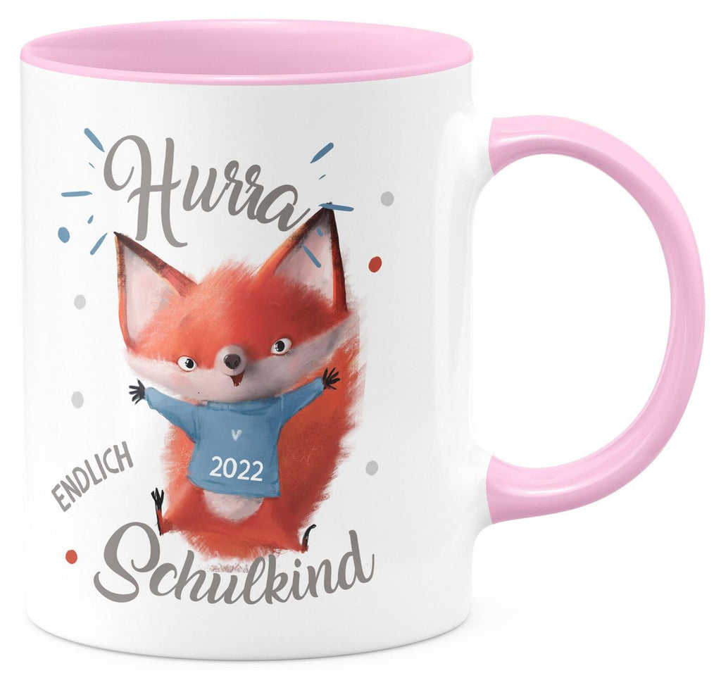 Keramik Tasse Fuchs Schulkind 2023 - von Mikalino