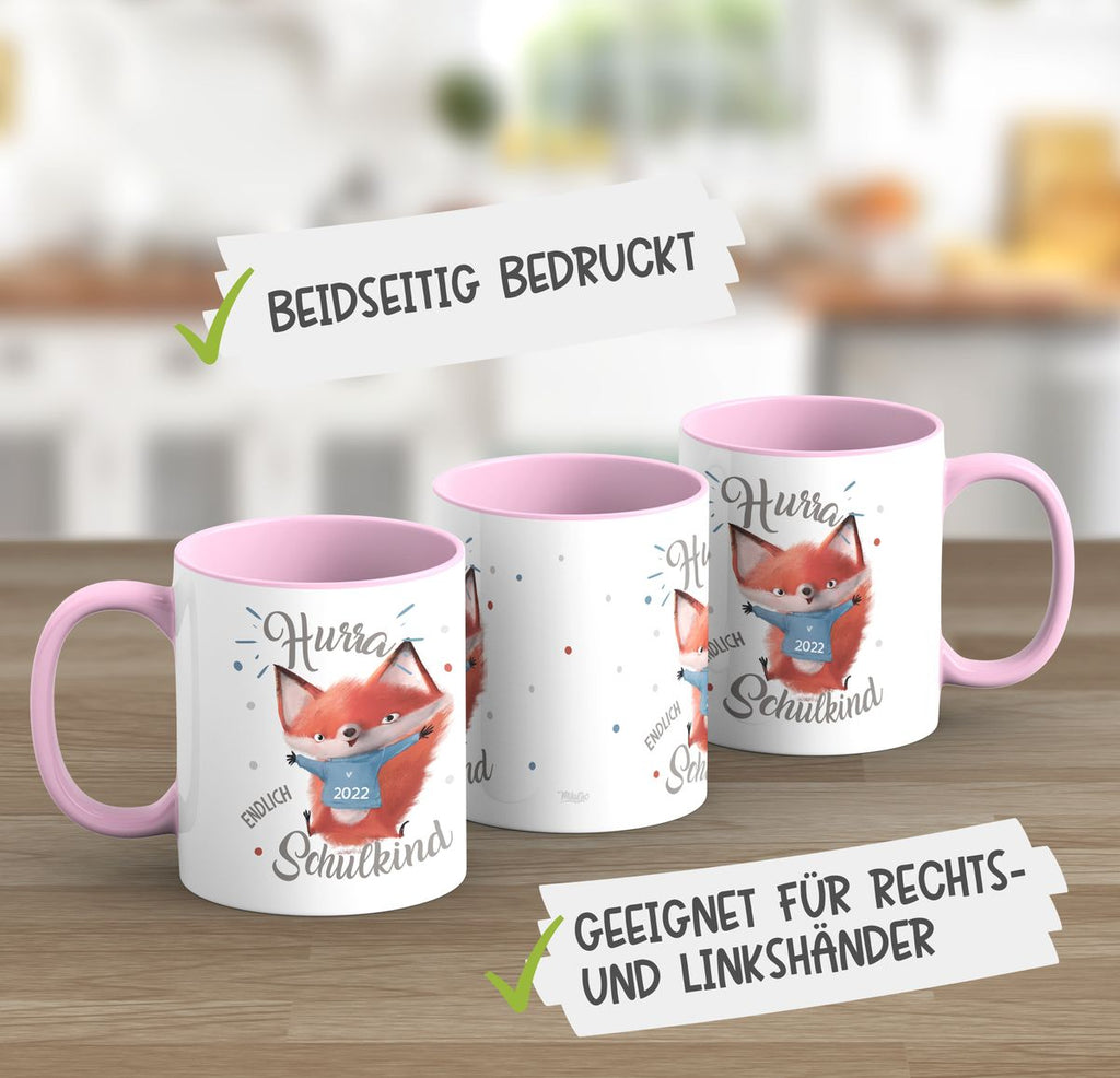 Keramik Tasse Fuchs Schulkind 2023 - von Mikalino