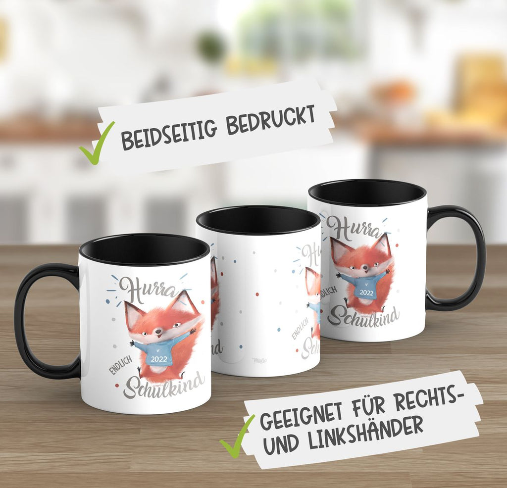 Keramik Tasse Fuchs Schulkind 2023 - von Mikalino