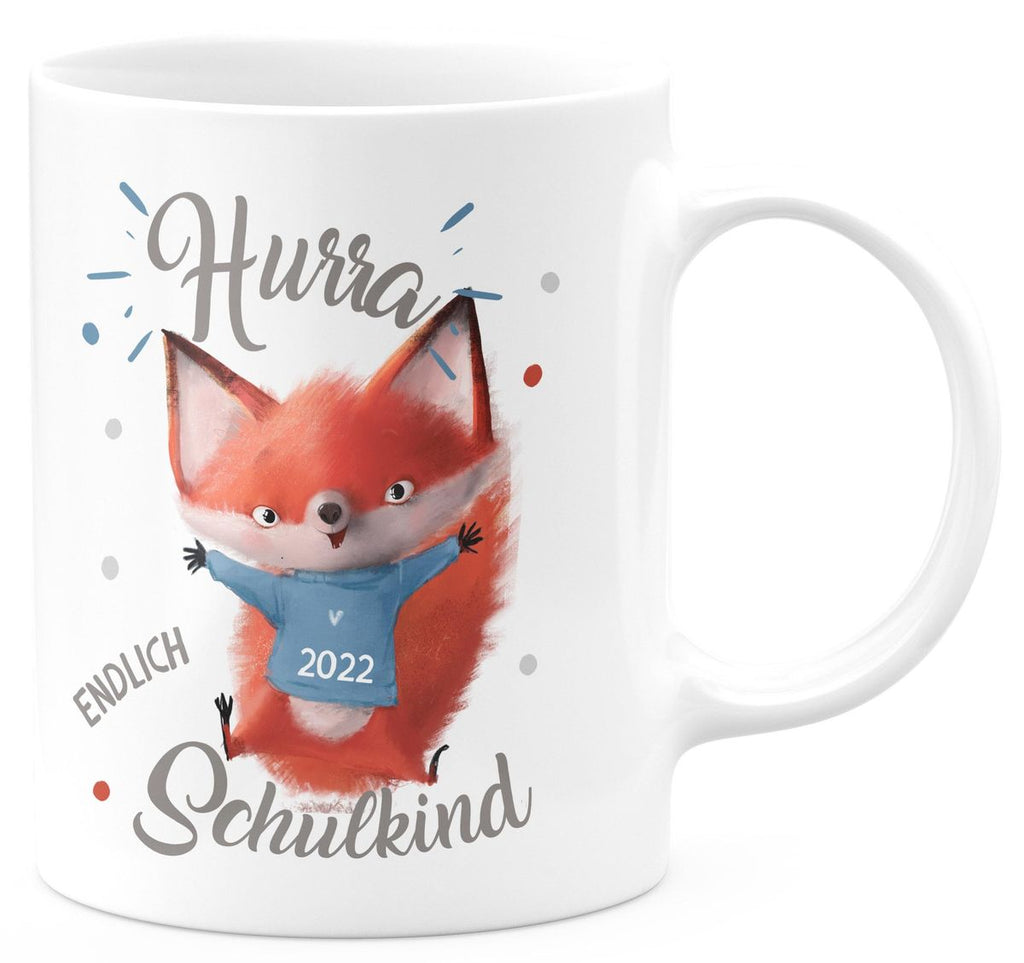 Keramik Tasse Fuchs Schulkind 2023 - von Mikalino