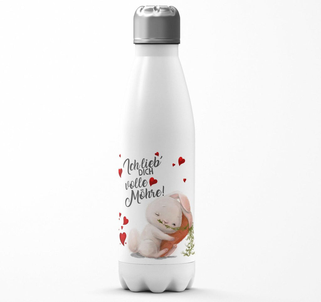 Thermo Trinkflasche Ich lieb dich volle Möhre - von Mikalino