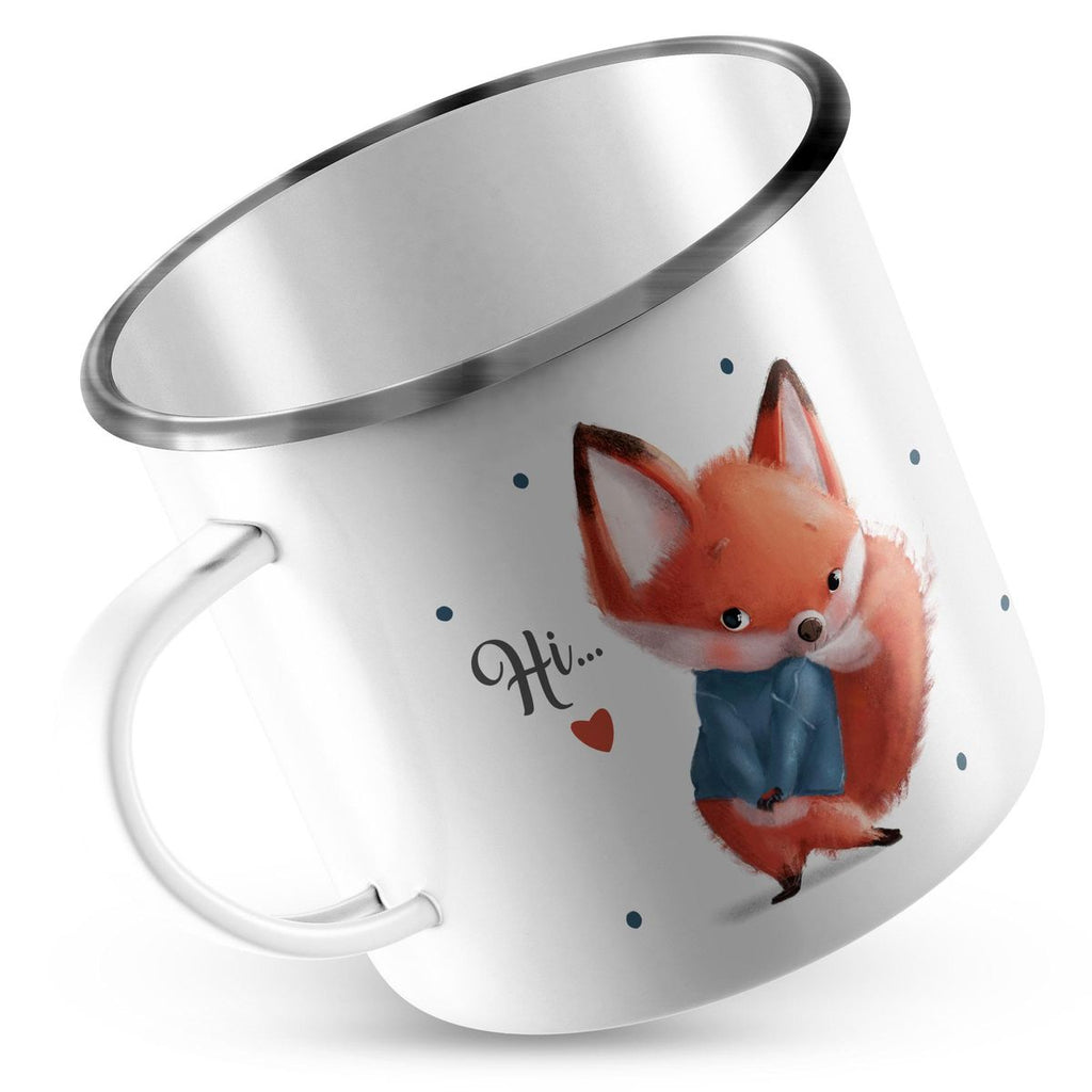 Emaille Tasse Fuchs .. hi... - von Mikalino