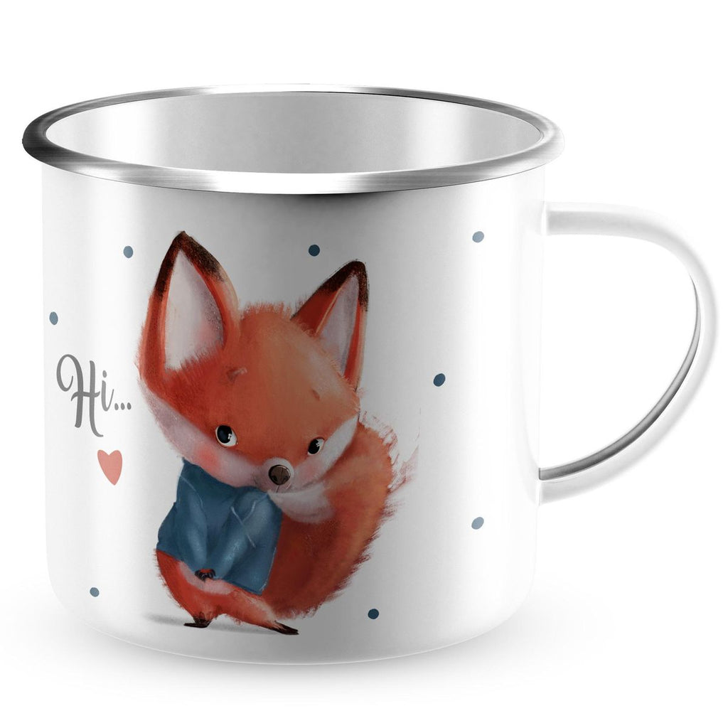 Emaille Tasse Fuchs .. hi... - von Mikalino