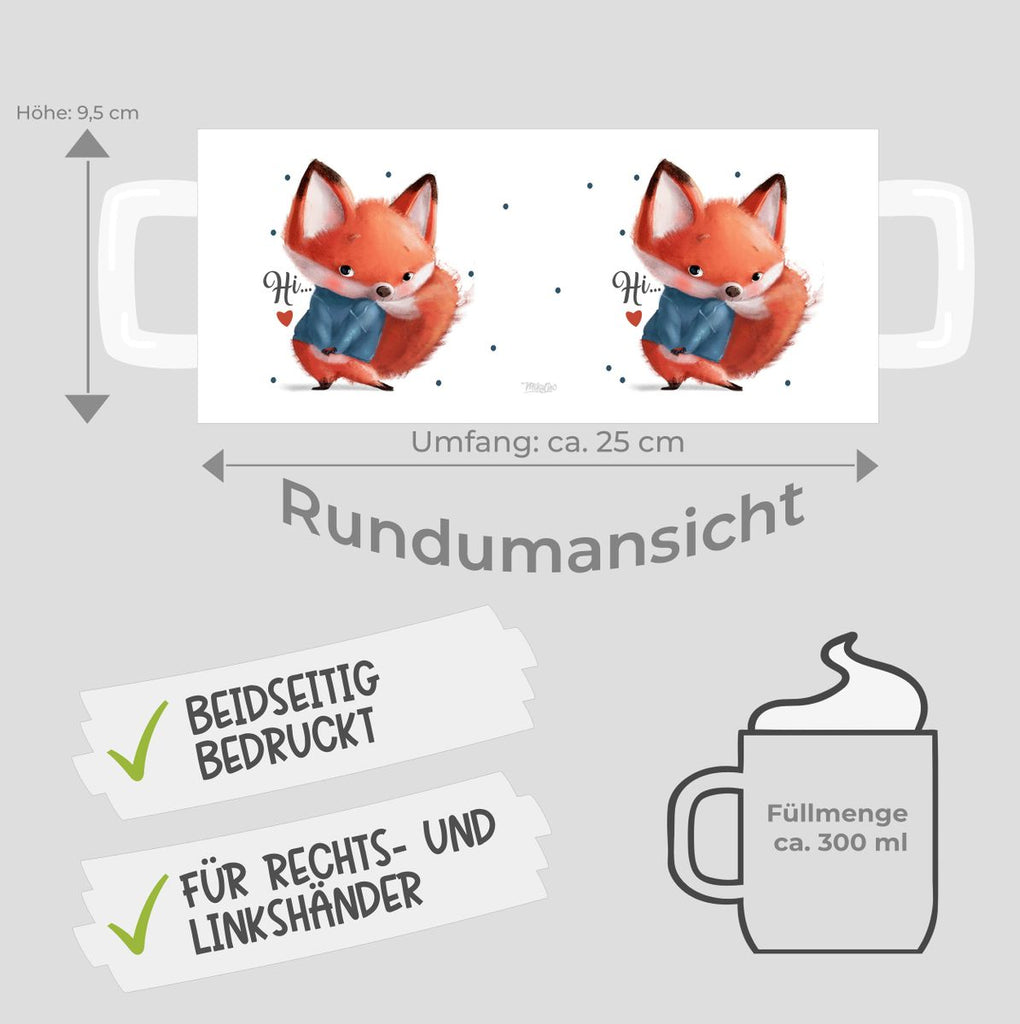 Keramik Tasse Fuchs .. hi... - von Mikalino