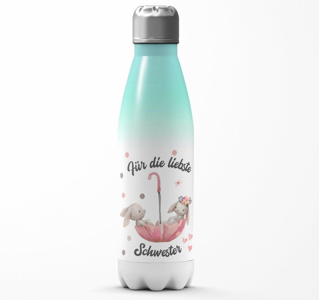 Thermo Trinkflasche Für die liebste Schwester - von Mikalino