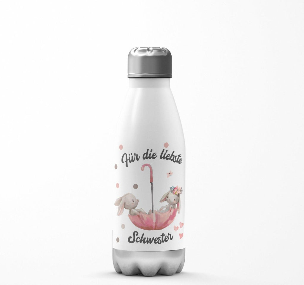 Thermo Trinkflasche Für die liebste Schwester - von Mikalino