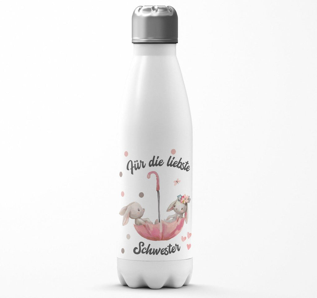 Thermo Trinkflasche Für die liebste Schwester - von Mikalino