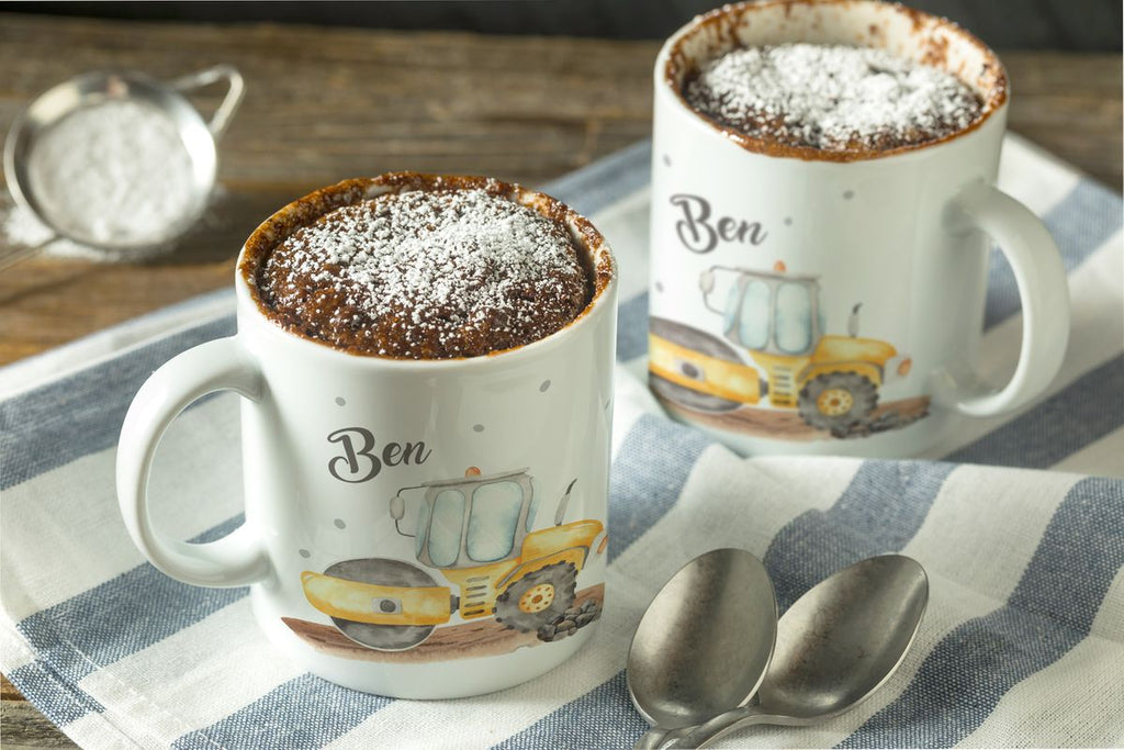 Keramik Tasse Walze mit Namen - von Mikalino