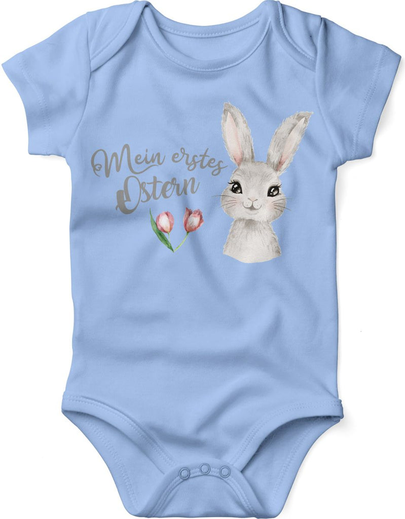 Mikalino Babybody mit Spruch Mein erstes Ostern | Kurzarm Strampler für Jungen und Mädchen | Geschenkidee - von Mikalino