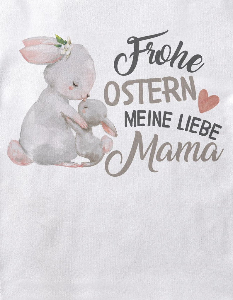 Mikalino Babybody mit Spruch Frohe Ostern meine liebe Mama | Kurzarm Strampler für Jungen und Mädchen | Geschenkidee - von Mikalino