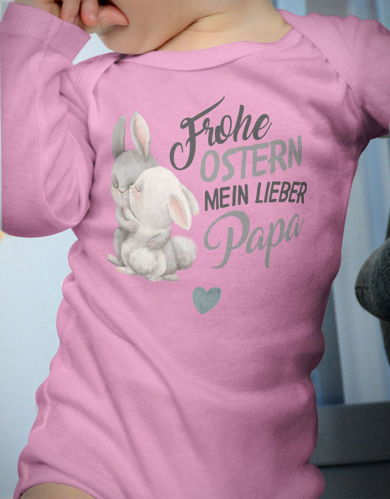 Babybody Langarm Frohe Ostern mein lieber Papa - von Mikalino