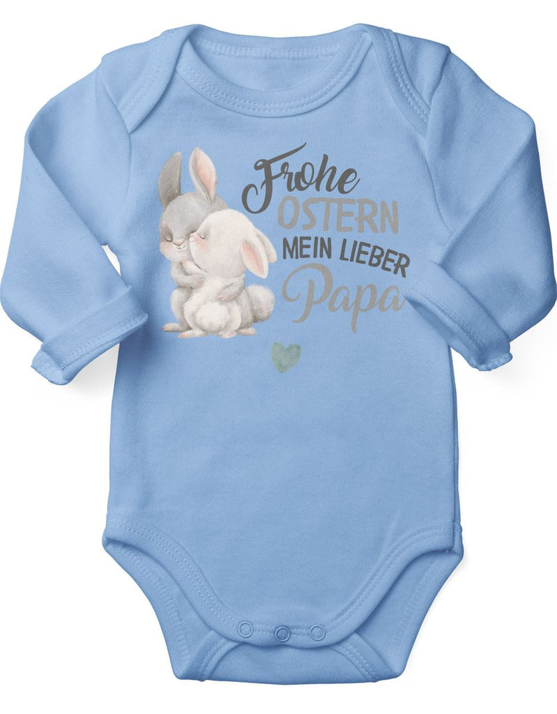 Babybody Langarm Frohe Ostern mein lieber Papa - von Mikalino