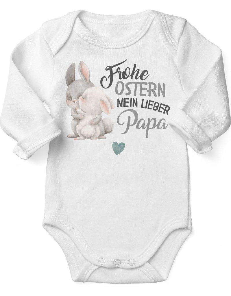 Babybody Langarm Frohe Ostern mein lieber Papa - von Mikalino