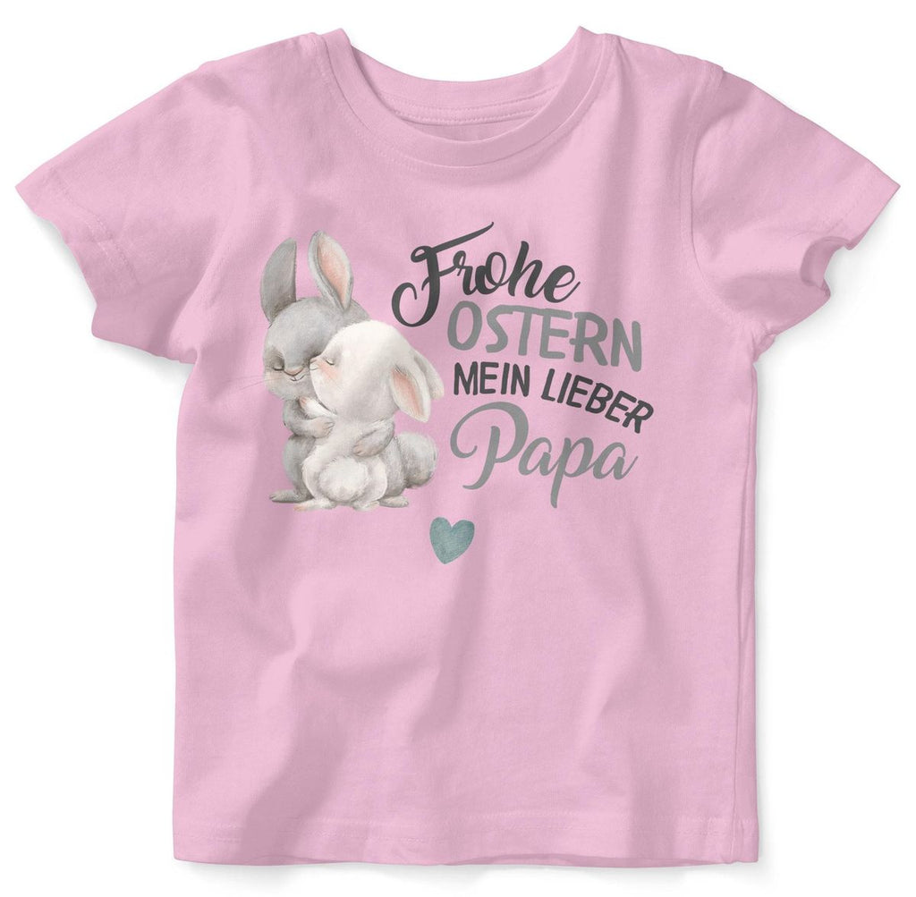 Mikalino Baby / Kinder T-Shirt mit Spruch Frohe Ostern mein lieber Papa | Kurzarm Shirt für Jungen und Mädchen | Geschenkidee - von Mikalino