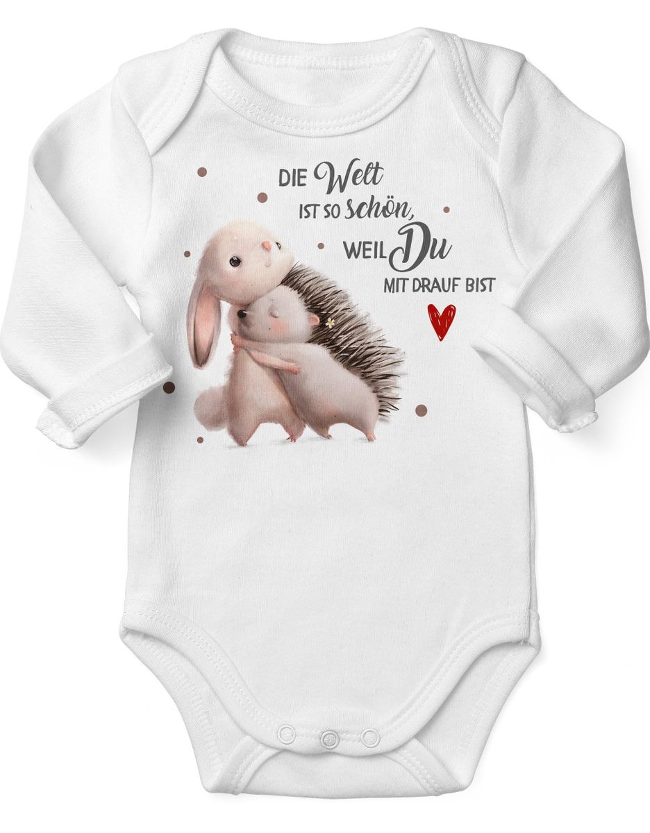 Babybody Mit Spruch 'Coole Mama' - Langarm Bio-Baumwolle