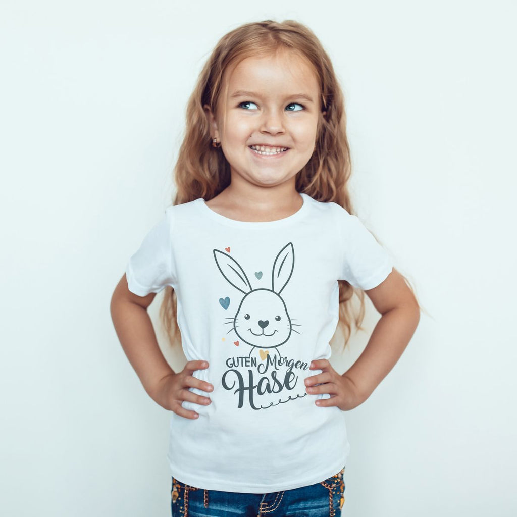 Kinder T-Shirt Guten Morgen Hase - von Mikalino