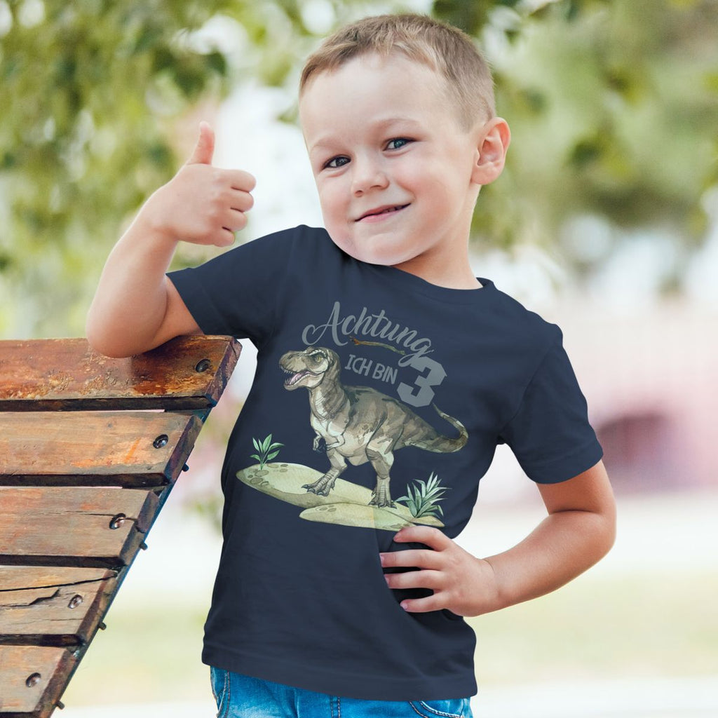 Kinder T-Shirt Ich bin 3 - T-Rex - von Mikalino