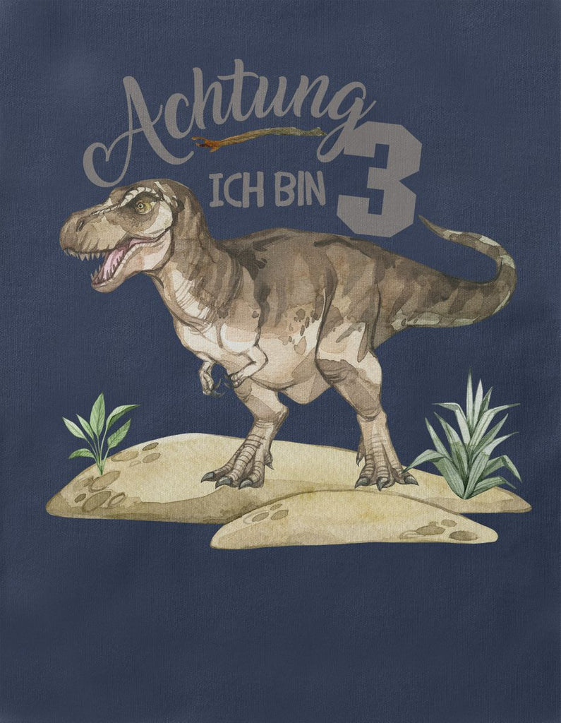 Kinder T-Shirt Ich bin 3 - T-Rex - von Mikalino