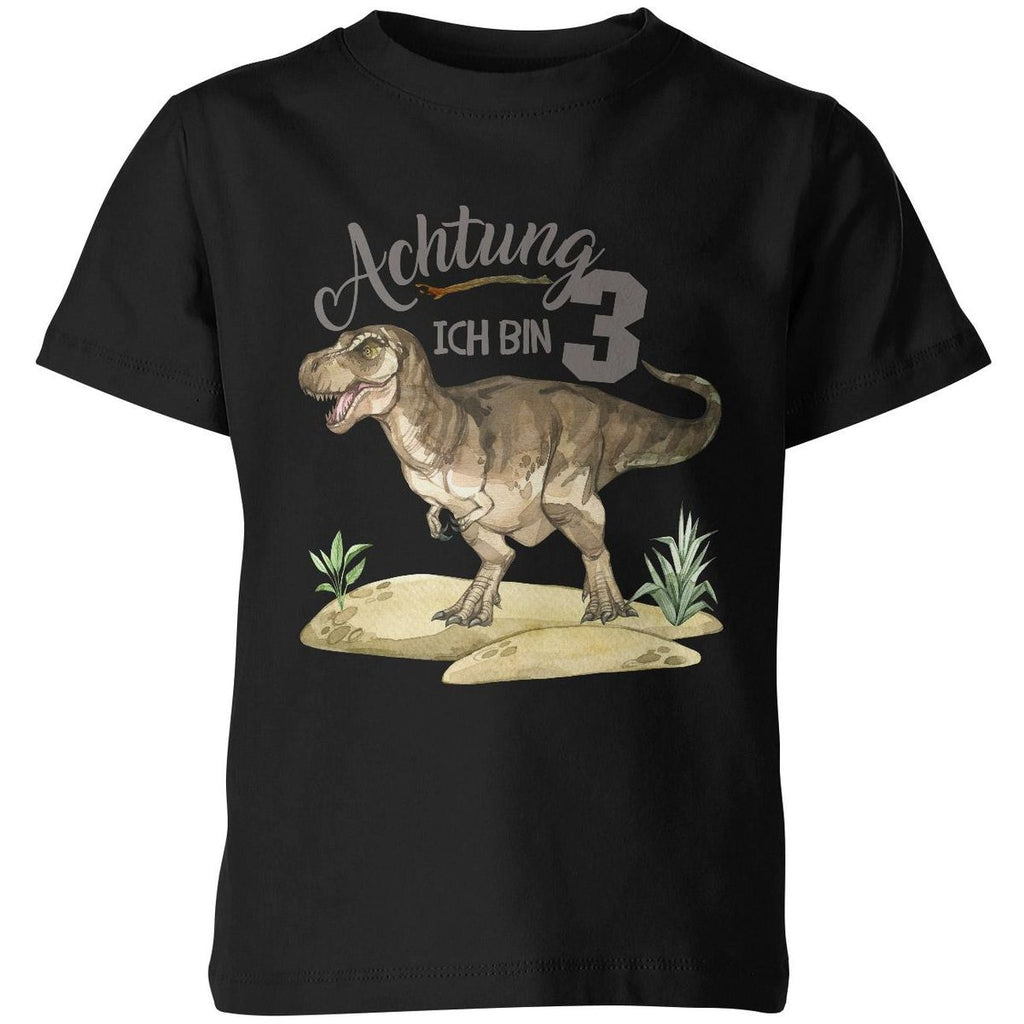 Kinder T-Shirt Ich bin 3 - T-Rex - von Mikalino