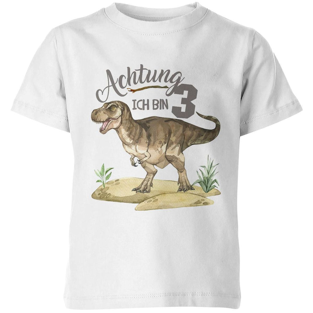 Kinder T-Shirt Ich bin 3 - T-Rex - von Mikalino