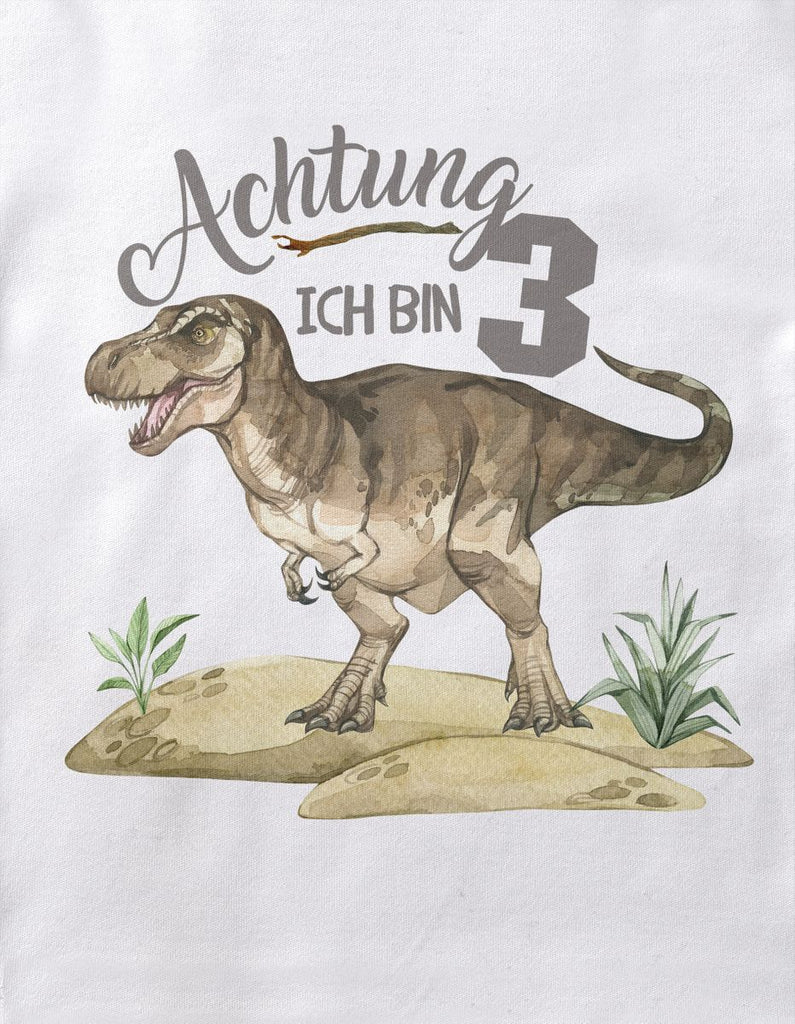 Kinder T-Shirt Ich bin 3 - T-Rex - von Mikalino