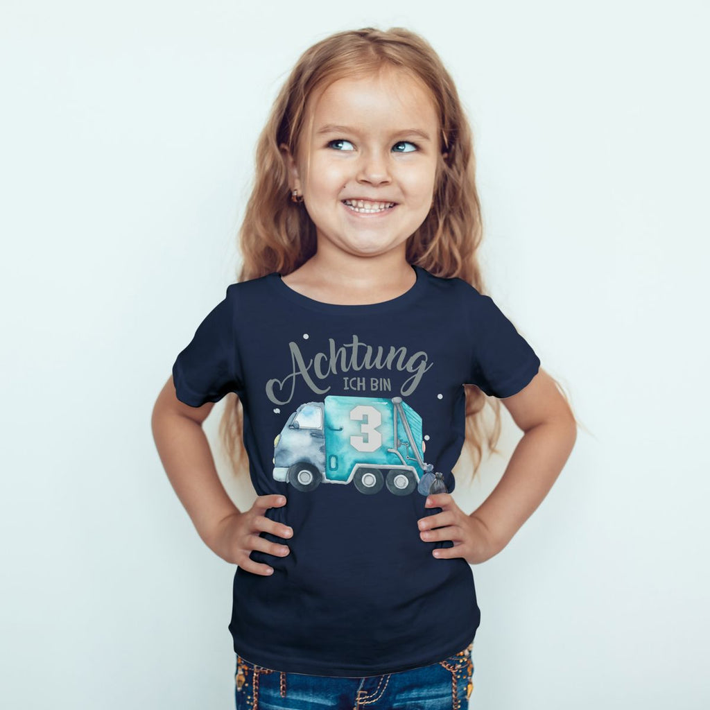 Kinder T-Shirt Ich bin 3 - Müllabfuhr - von Mikalino