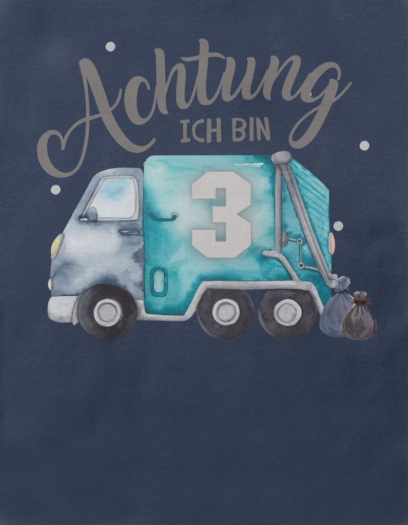 Kinder T-Shirt Ich bin 3 - Müllabfuhr - von Mikalino