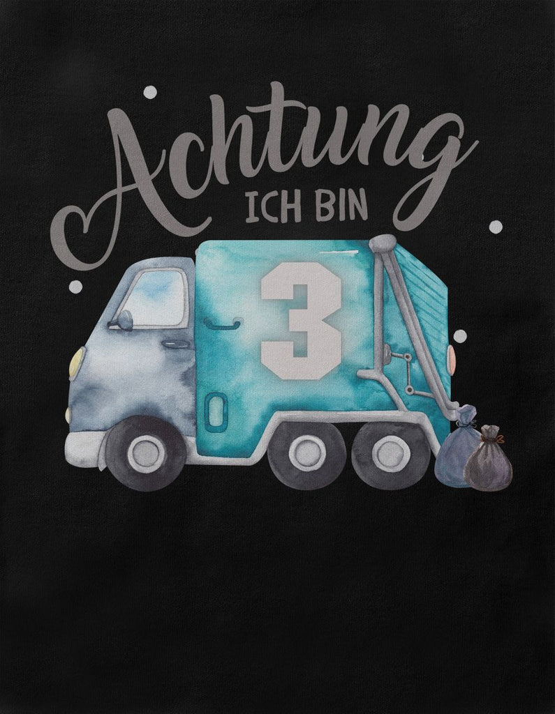 Kinder T-Shirt Ich bin 3 - Müllabfuhr - von Mikalino