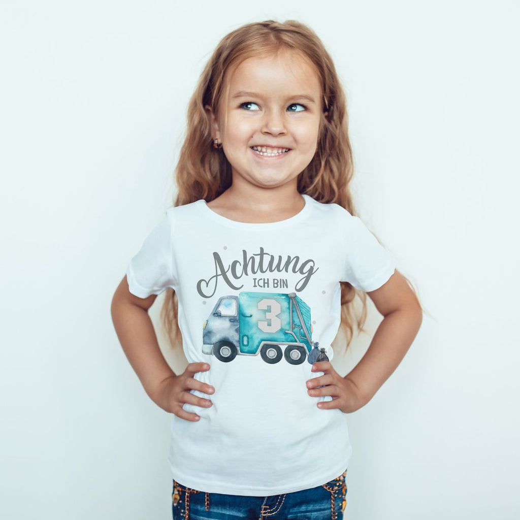 Kinder T-Shirt Ich bin 3 - Müllabfuhr - von Mikalino