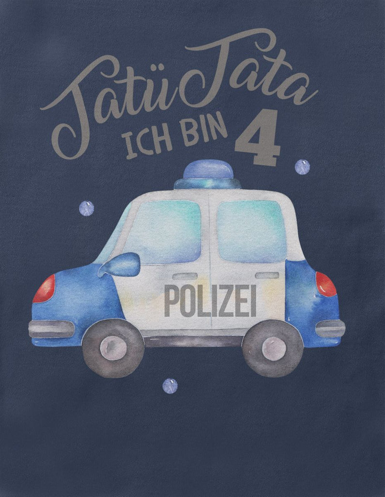 Kinder T-Shirt Tatü Tata ich bin 4 - Polizei - von Mikalino