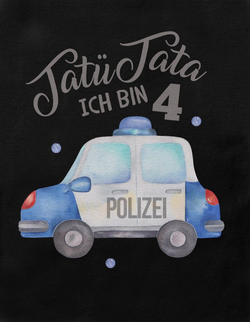 Kinder T-Shirt Tatü Tata ich bin 4 - Polizei - von Mikalino