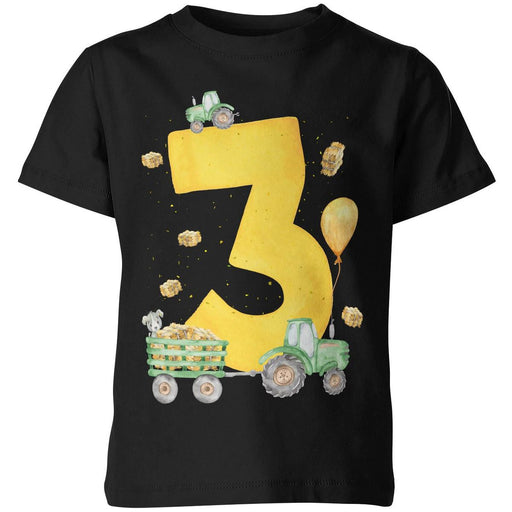 Kinder T-Shirt 3 Geburtstag Traktor - von Mikalino