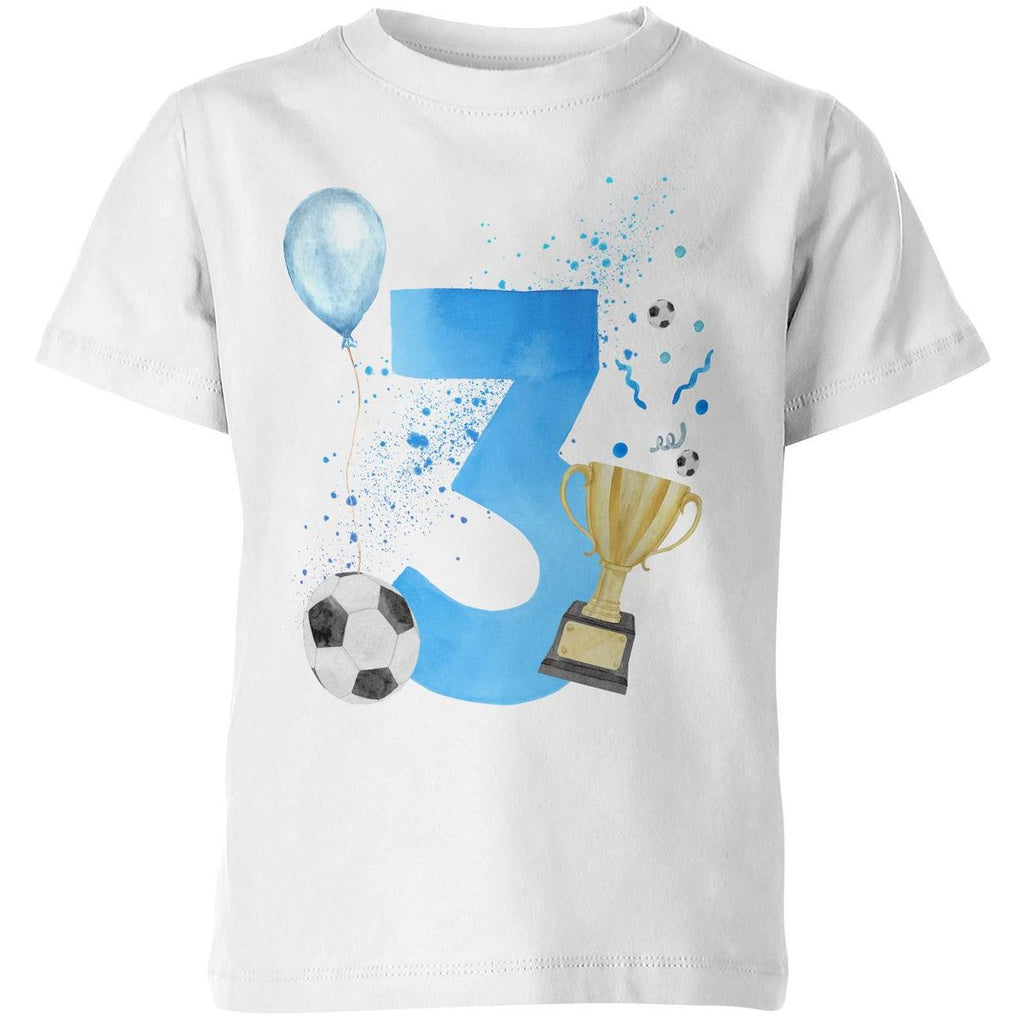 Kinder T-Shirt 3 Geburtstag Fussball - von Mikalino