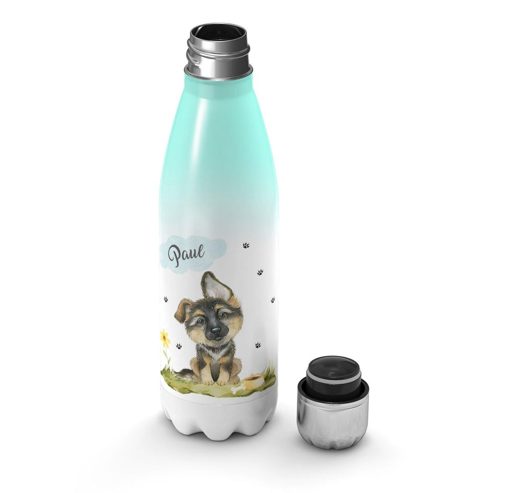 Thermo Trinkflasche Mein bester Freund ist ein Schäferhund personalisiert mit Wunschname - von Mikalino