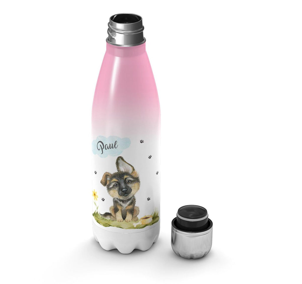 Thermo Trinkflasche Mein bester Freund ist ein Schäferhund personalisiert mit Wunschname - von Mikalino