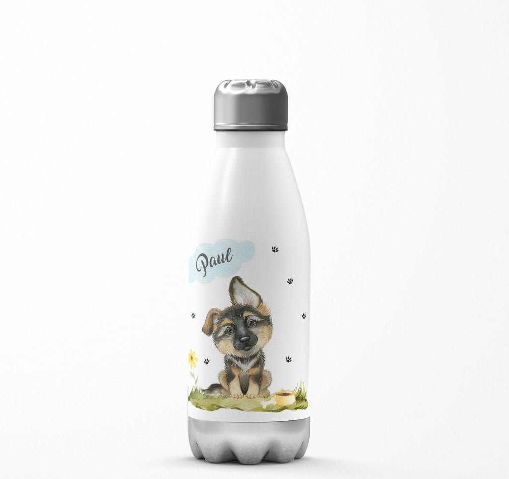 Thermo Trinkflasche Mein bester Freund ist ein Schäferhund personalisiert mit Wunschname - von Mikalino